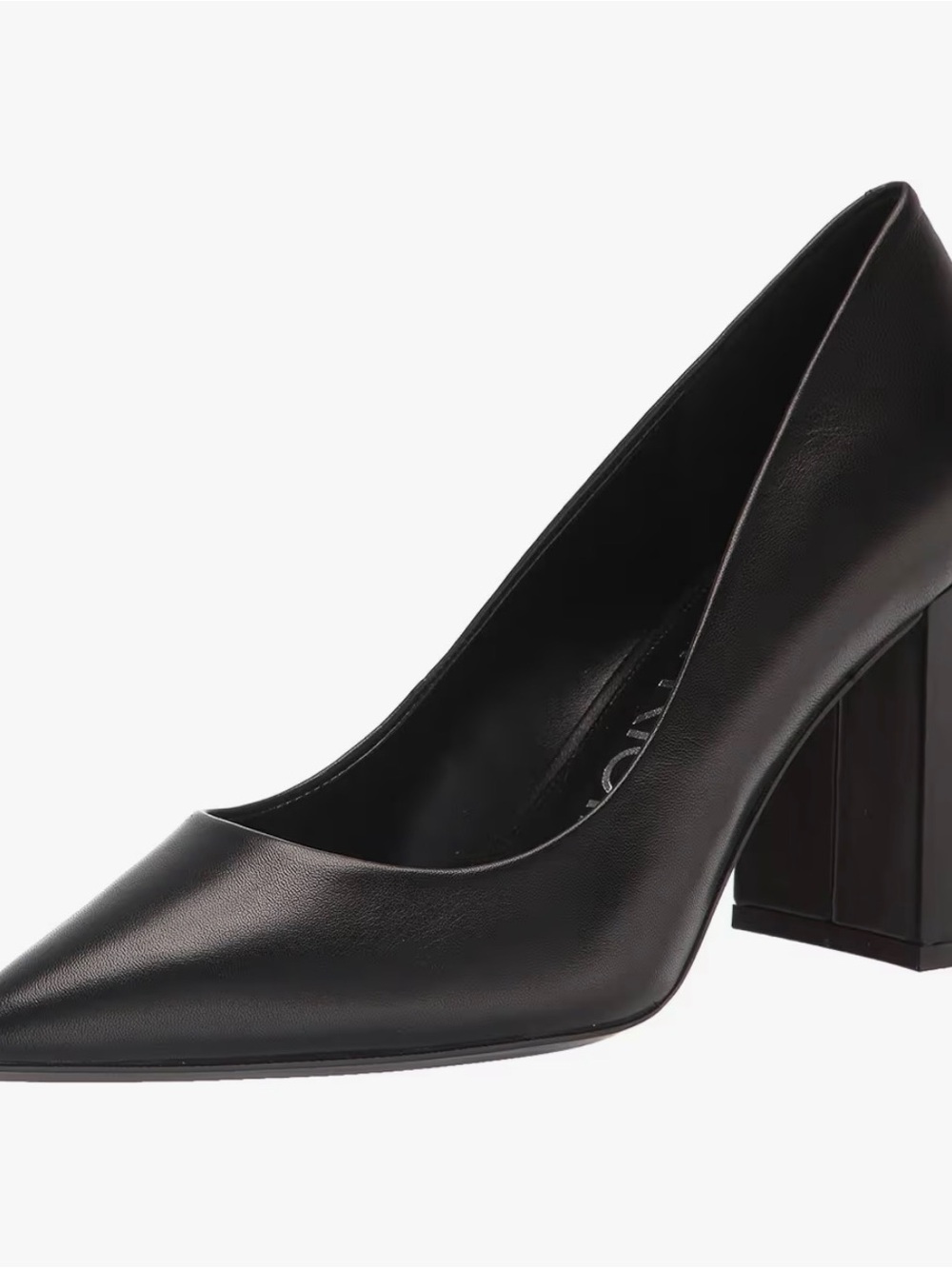 Calvin Klein Jasmine Black Block Heel Pumps